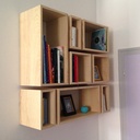 Bibliothèque en cubes