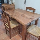 Table de cuisine en orme