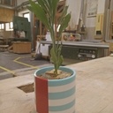 Pot de fleur corian