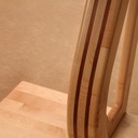 Meuble TV pour écran plat en Sycomore et padouk