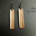 Boucles d'oreille en lilas