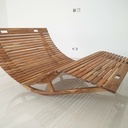 Et la version 2 places en teck (1.4m de large)