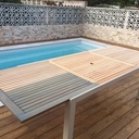 Rénovation table de jardin acacia