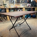 Table en fer forgé et cumaru