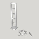 Lampadaire Echelle Bois