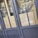 Porte verrière en frêne.