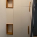 Placard encastré toilettes