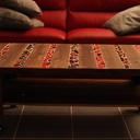 Table Basse Bois / Mosaïque