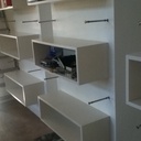 Étagères mdf laquée blanc