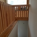 Banquette suspendue et garde corps