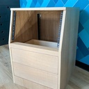 Rack 19" Studio en latté chêne