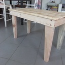 Table basse en recup, pour creche de noël