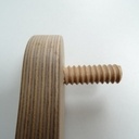 tuge filétée en bois fait maison