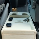 Meuble vide-poche / porte-gourdes pour van aménagé