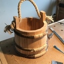 Un petit Seau en Châtaignier