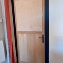 Porte vitrée. Chataignier.