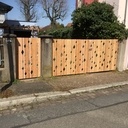 Rénovation d’un portail en douglas