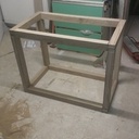 Meuble salle de Bains Chêne et panneau acrylique