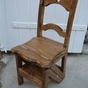 Chaise escabeau