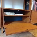 Petite touche de couleur discrète (fond des caissons)