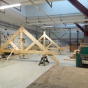 Des fermes montées par les terminales CAP constructeur bois au LP Le Nivolet