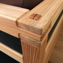 Lit à tiroirs en Mélèze