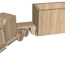 Wooden truck toy