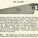Extrait du "Disston saw, file & tool book" de 1921
