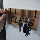 Porte clés en queue d'aronde