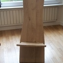 Chaise palabres ou Africaine en chêne.