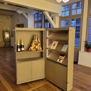 Une valise mobile pour une boutique de musée