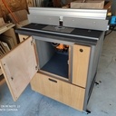 Meuble pour défonceuse sous table