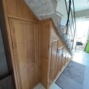 Meuble à chaussures sous escalier