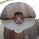 Table de cockpit de bateau en teck