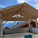 Charpente pour couvert à voiture