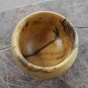 Tournage d'un pot en buis