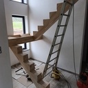 Escalier à limon central