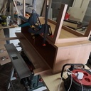 Meuble à chaussures design en hêtre massif