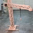 Grue miniature en bois