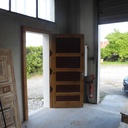 Porte de service de l'atelier