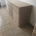 Buffet contemporain chêne stratifié