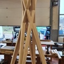 Piètement arêtier massif