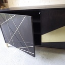 Enfilade en chêne et laiton