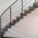 Escalier à limons métalliques
