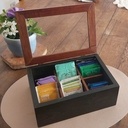 Boite à Thé chêne & Teck