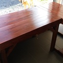 Bureau d'angle acajou