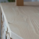 Bibliothèque en pin - bois de bout