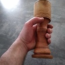 Maillet de sculpture au tour a pédale