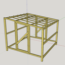 Serre en bois simple