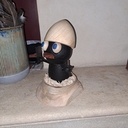 Calimero tournage: frêne et chêne ebonisé